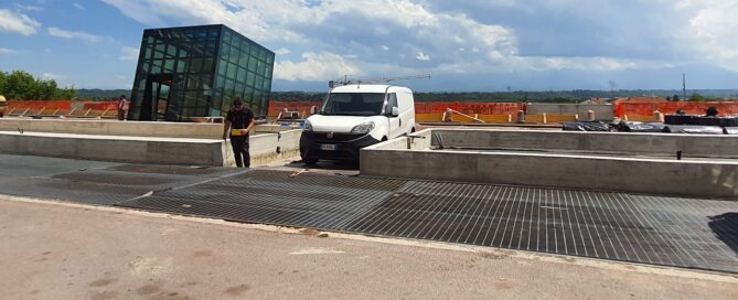 Collaudo con sistema a gas tracciante