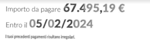 Bolletta d'acqua salata a causa di una perdita occulta.