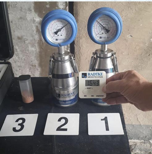 IIgrometro al carburo di calcio – Diagnostica umidità | Acqua Tutis Diagnostica forense: Test al carburo di calcio con igrometro per la misurazione dell’umidità nei materiali edilizi